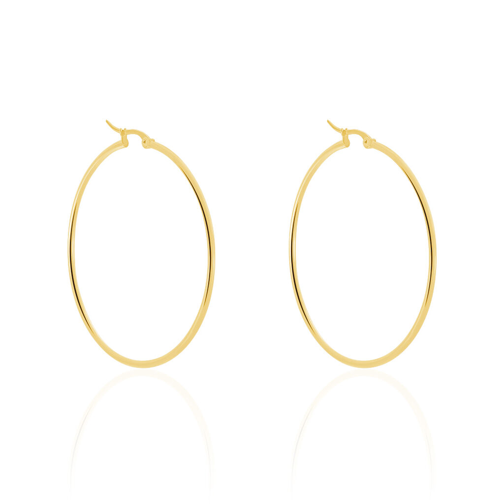 SVENJA 1 Damen Creolen Edelstahl vergoldet