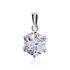 Damen Anh&auml;nger Silber 925 Zirkonia Wei&szlig; 2,98 ct