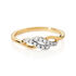 THEKLA Damen Ring Gold 375 (9 Karat) Diamant Wei&szlig; 0,04 ct