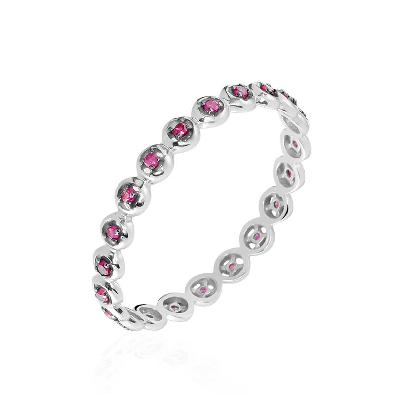 Bague Lea-marie Or Blanc Rubis - Spannringe Damen | OROVIVO