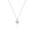 LUCY Damen Collier Silber 925 Zirkonia Wei&szlig; 0,87 ct Blume