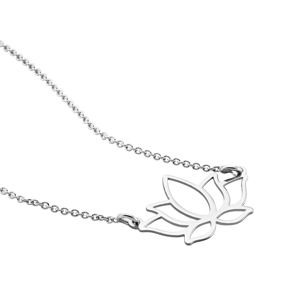 Damen Halskette Silber 925 Lotus Blüte Gloria - Halsketten Damen | OROVIVO