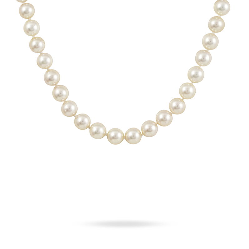 Collier Ghisele Or Jaune Perle De Culture D'akoya - Spannringe Damen | OROVIVO