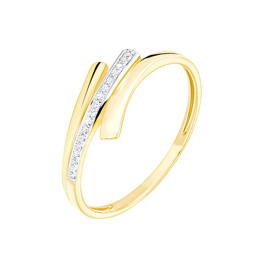 Bague Melia Or Jaune Diamant - Spannringe Damen | OROVIVO