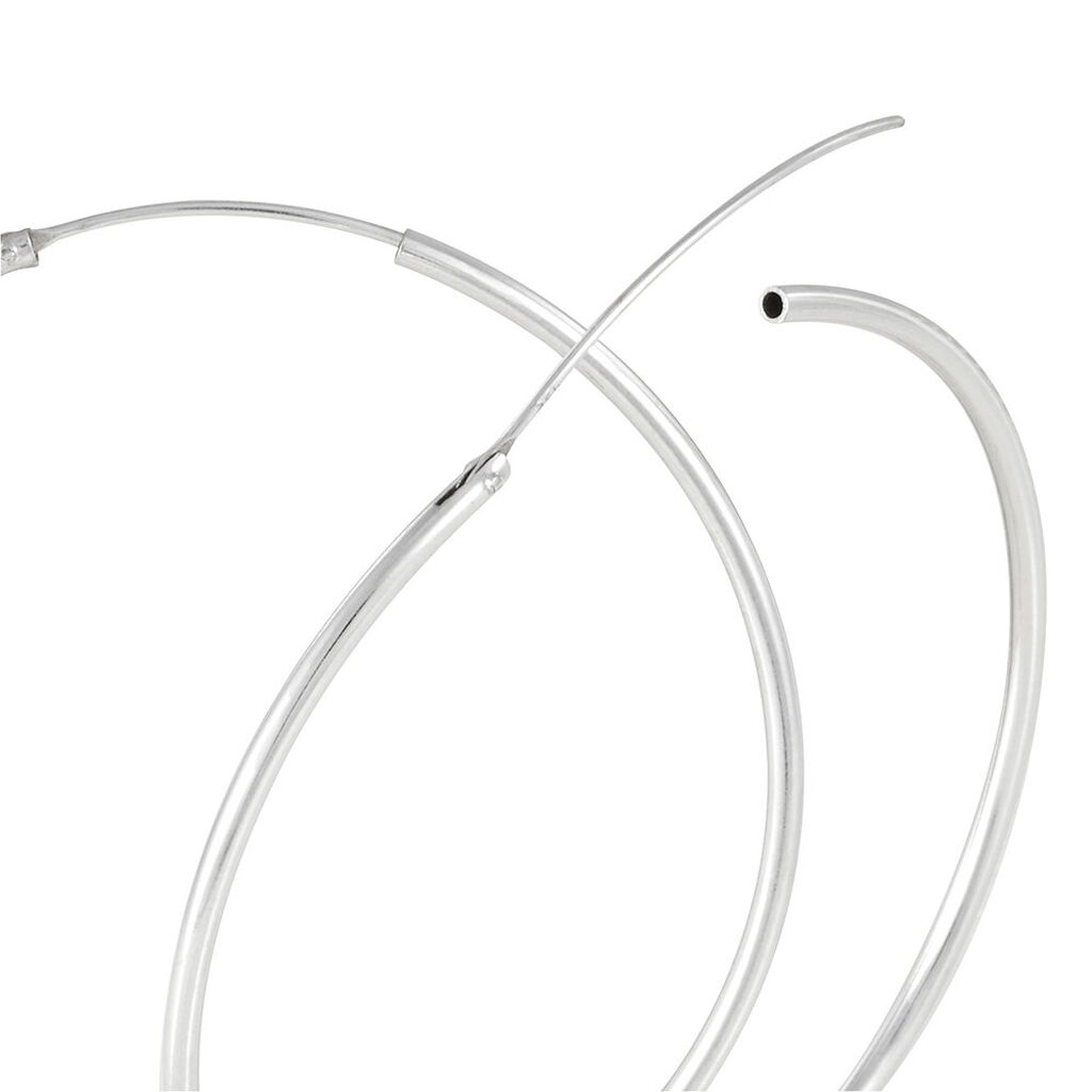 OLYMPIA FLEX. 7 Damen Creolen Silber 925