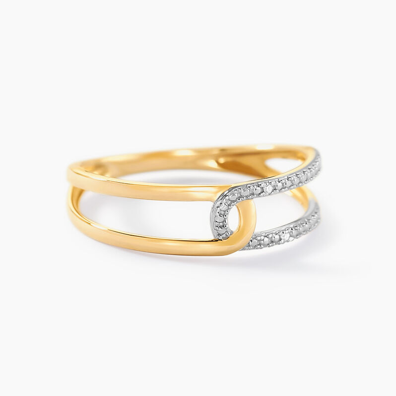 Bague Matryona Or Jaune Diamant - Spannringe Damen | OROVIVO