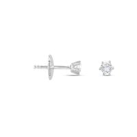 Sonate Damen Ohrstecker Weißgold 750 (18 Karat) Synthetischer Diamant Weiß 0,26 ct