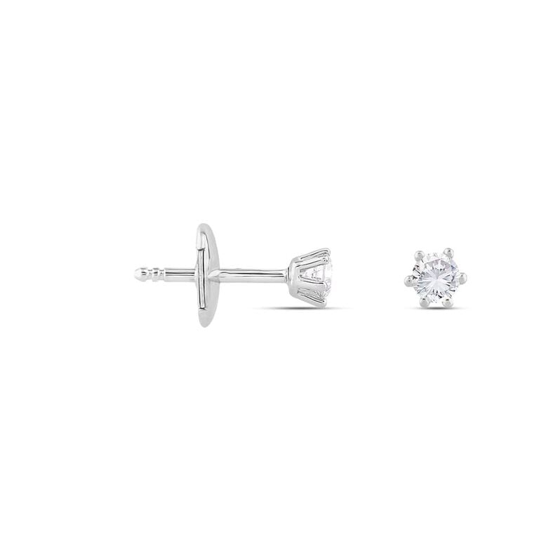 Sonate Damen Ohrstecker Weißgold 750 (18 Karat) Synthetischer Diamant Weiß 0,26 ct - Ohrstecker Damen | OROVIVO