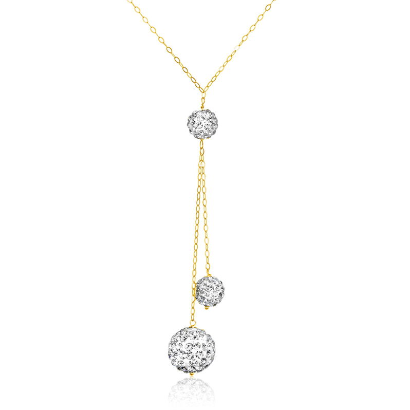 Collier Aanor Or Jaune Strass - Spannringe Damen | OROVIVO