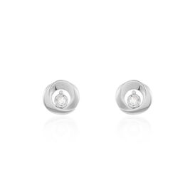 Damen Ohrstecker Weißgold 375 Diamant 0,03ct  - Ohrstecker Damen | OROVIVO