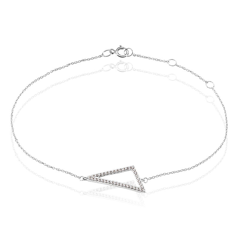 Bracelet Or Blanc Oxyde De Zirconium - Spannringe Damen | OROVIVO