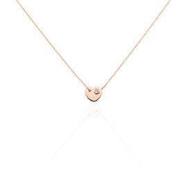 Damen Halskette Silber 925 Rosé Vergoldet Herz - Herzketten Damen | OROVIVO