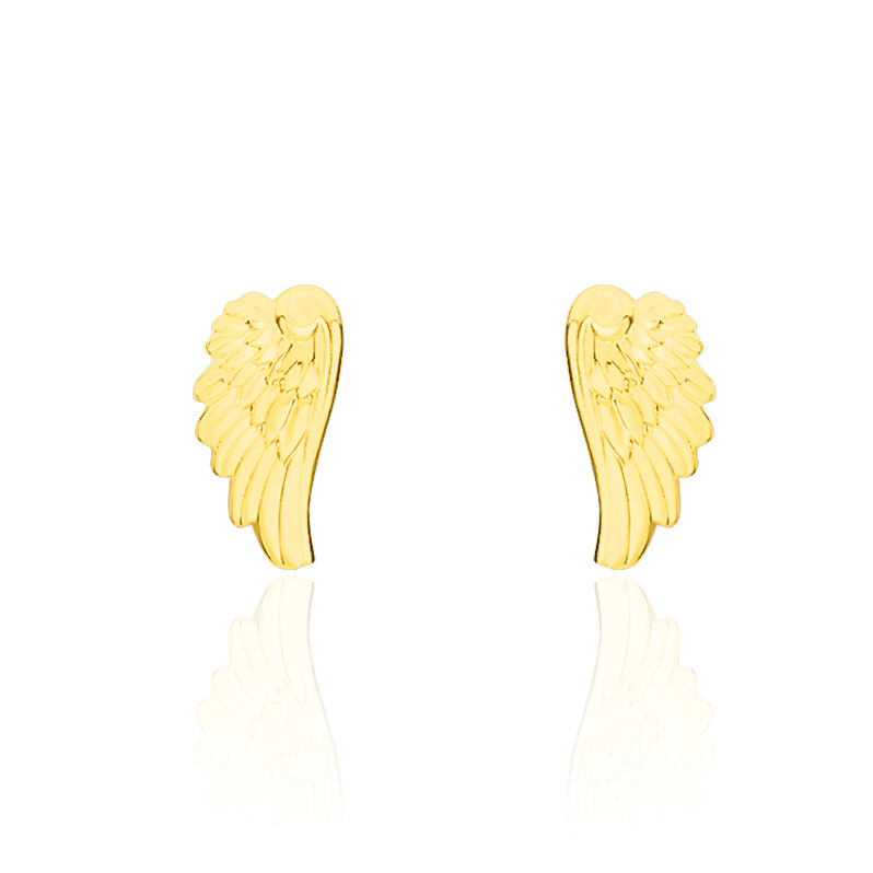 Boucles D'oreilles Puces Katerina Ailes Or Jaune - Spannringe Damen | OROVIVO