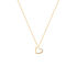 SORELLE Damen Collier Gold 585 (14 Karat) Diamant Wei&szlig; 0,04 ct Herz