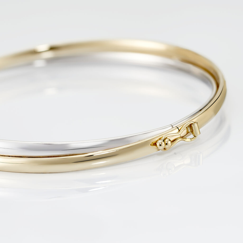 CATALIN 2 FILS FLE Damen Armreif / Armspange Gold Bicolor 375 (9 Karat) B 2,95 mm