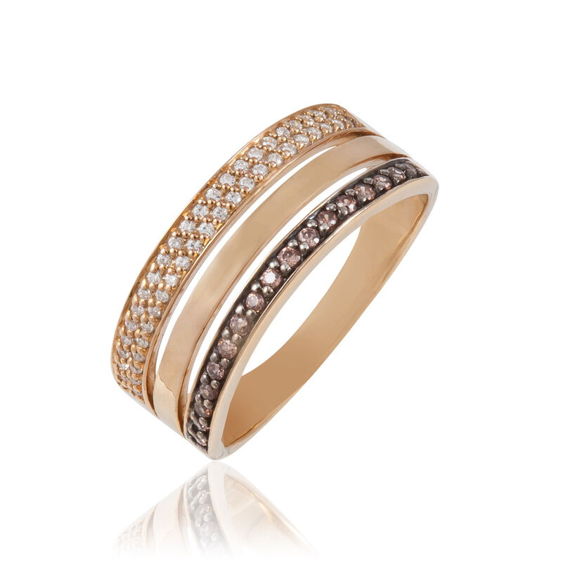 Bague Hayfa Or Blanc Diamant - Spannringe Damen | OROVIVO