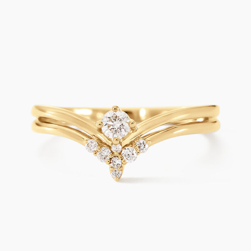 Bague Anastasio Or Jaune Diamant - Spannringe Damen | OROVIVO