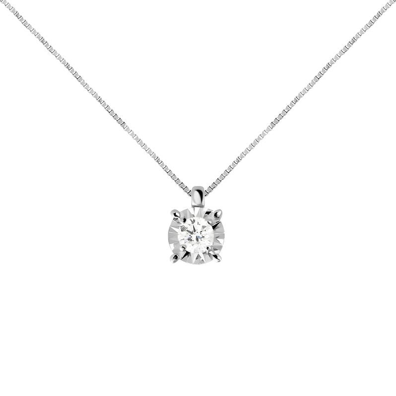 Collana Punto Luce Diamotion Oro Bianco Diamante - Spannringe Damen | OROVIVO