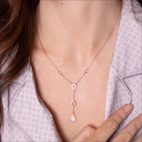 Damen Halskette Silber 925 Rosé Vergoldet - Halsketten Damen | OROVIVO