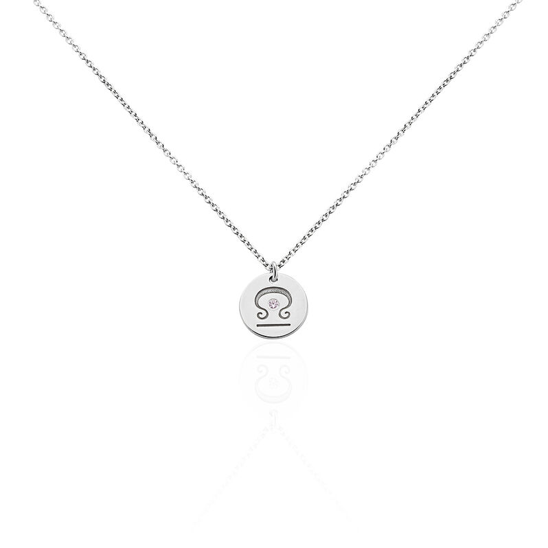 Collier Argent Bissau Pastille Signe Zodiaque Balance - Spannringe Damen | OROVIVO