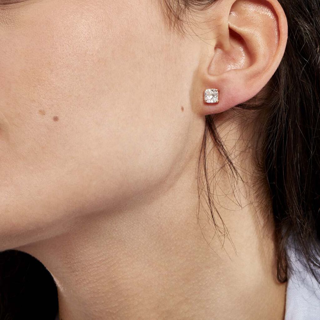 Damen Ohrstecker Gold 375 Zirkonia Doreen Carre  - Ohrstecker Damen | OROVIVO