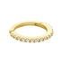 Piercing D'oreille Or Jaune Amaranthe Oxydes De Zirconium