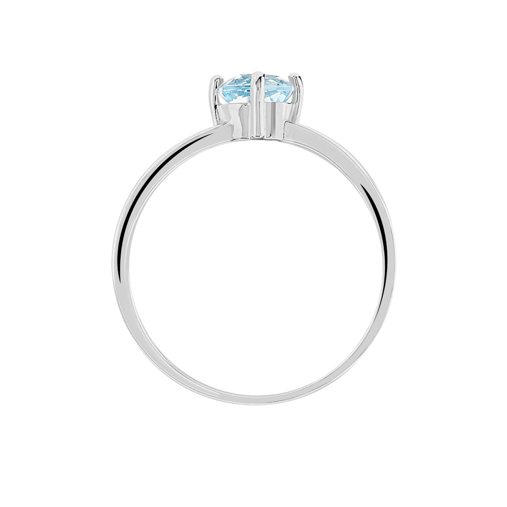 Bague Mahina Or Blanc Topaze - Spannringe Damen | OROVIVO