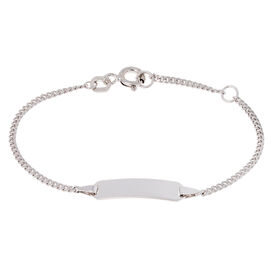 Kinder Id Armband Panzerkette Silber 925  - ID-Armbänder Kinder | OROVIVO