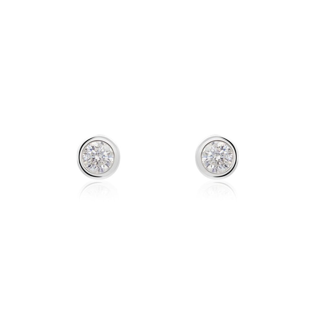 Damen Ohrstecker Weißgold 375 Diamant 0,15ct Ofelia , Ohrstecker mit Stein