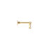 Piercing D'oreille Or Jaune Artemia Oxyde De Zirconium