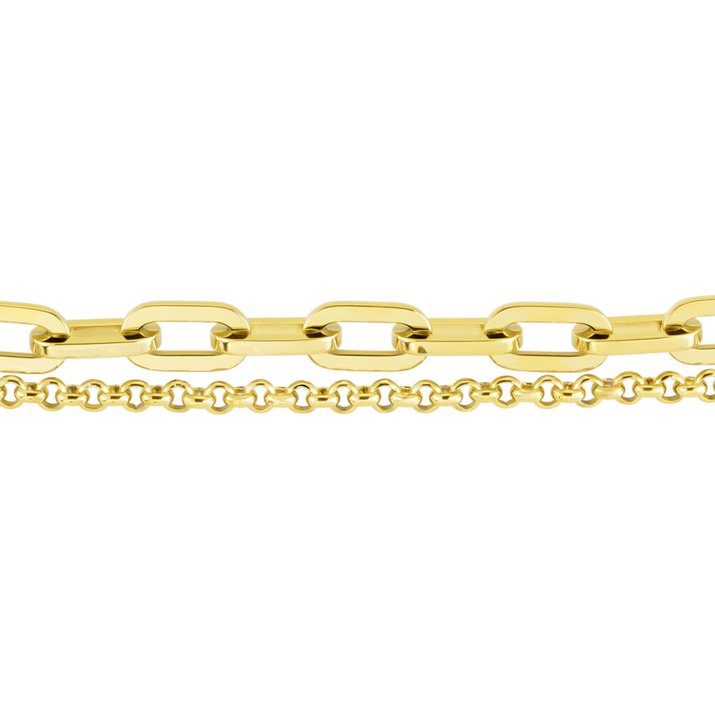 VIOLINA Damen Armkette Edelstahl vergoldet