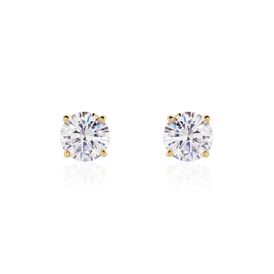 Damen Ohrstecker 18 Karat vergoldet Zirkonia Mascha - Ohrstecker Damen | OROVIVO