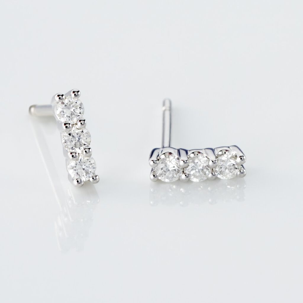 Damen Ohrstecker Weißgold 375 Diamant 0,3ct Sabinara  - Ohrstecker Damen | OROVIVO