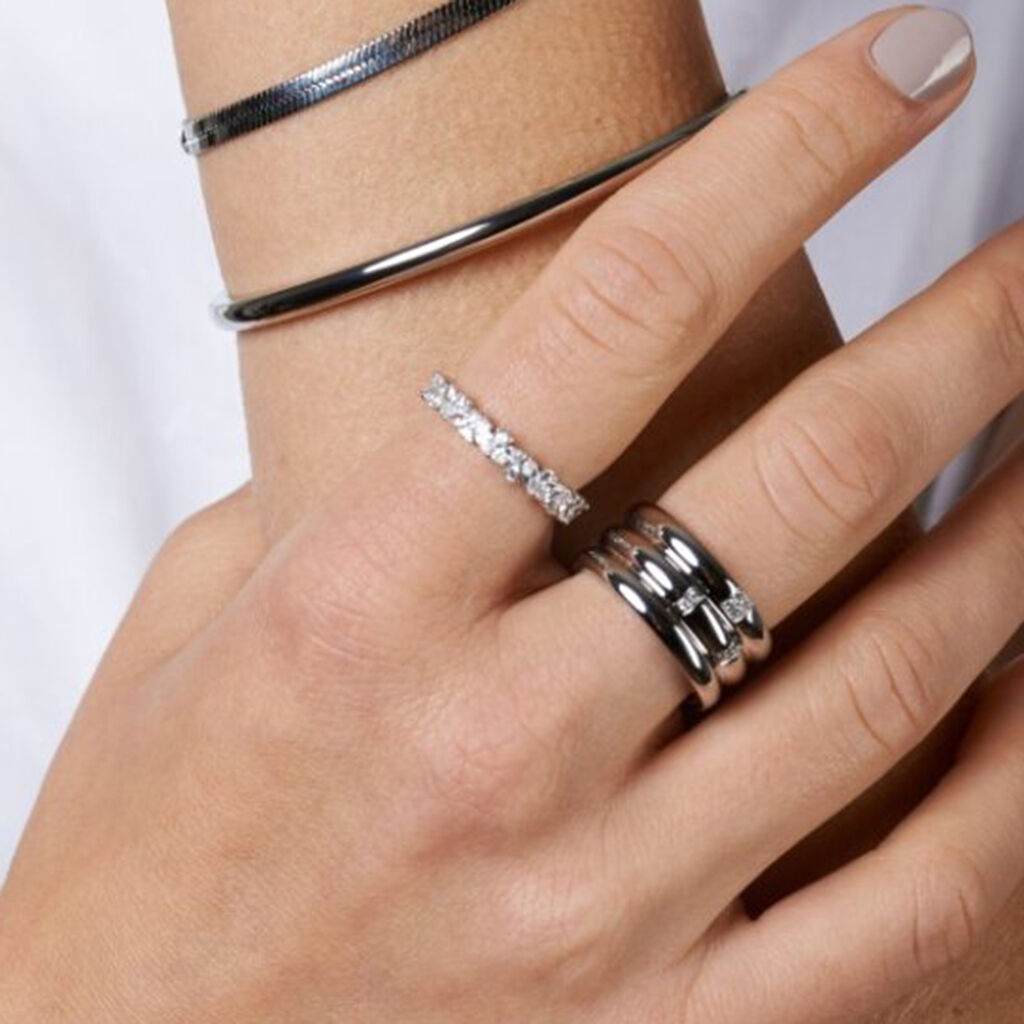 Damen Ring Silber 925 Zirkonia Evelynn 3,50mm  - Ringe mit Stein Damen | OROVIVO
