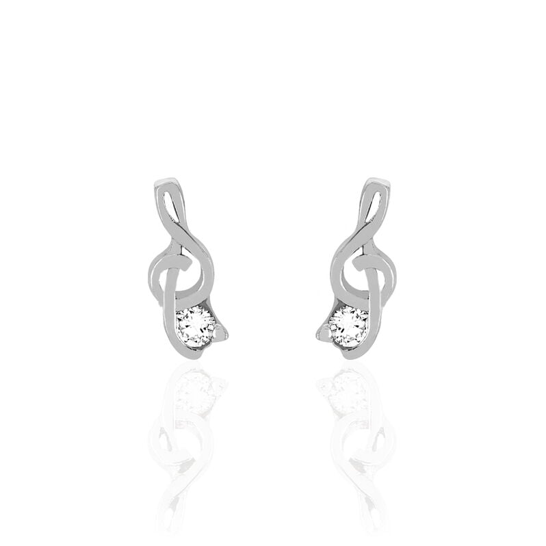 Boucles D'oreilles Puces Clé De Sol - Spannringe Damen | OROVIVO