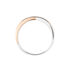 SACA Damen Ring Gold Bicolor Silber/Ros&eacute;gold 375 (9 Karat) Diamant Wei&szlig; 0,42 ct B 22 mm