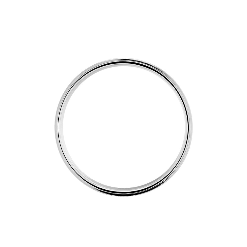 Alliance Florita Ruban Plat Or Blanc - Spannringe Unisex | OROVIVO