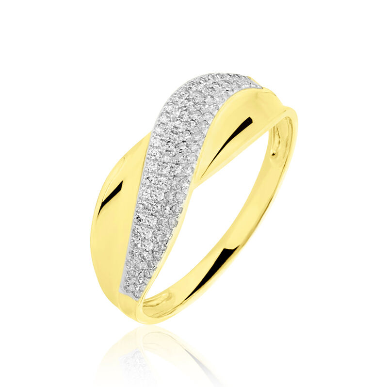 Bague Or Jaune Diamant - Spannringe Damen | OROVIVO