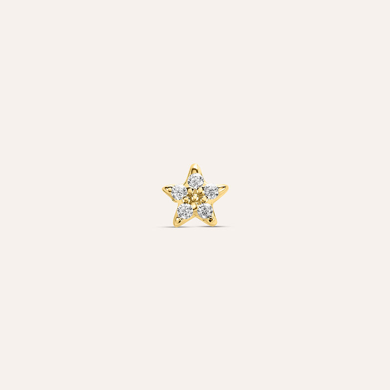 Piercing Orecchio Tragus Helix Conch Bon Ton Oro Giallo Cubic Zirconia - Spannringe Damen | OROVIVO