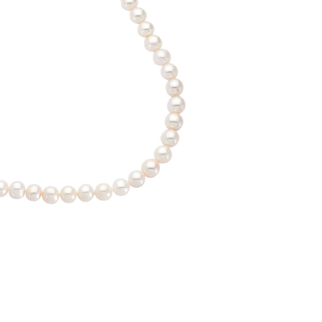 Damen Collier Silber 925 Zuchtperlen 9-10mm - Halsketten Damen | OROVIVO