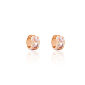 Damen Creolen Silber 925 Rosé Vergoldet Zirkonia - Creolen Damen | OROVIVO
