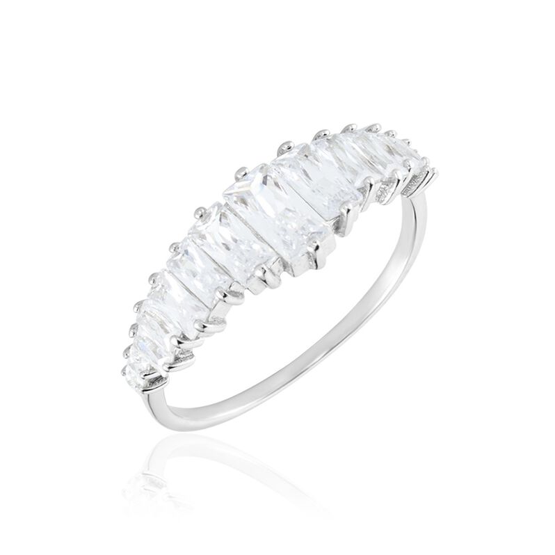 Bague Idonea Argent Weiss Oxyde De Zirconium - Spannringe Damen | OROVIVO