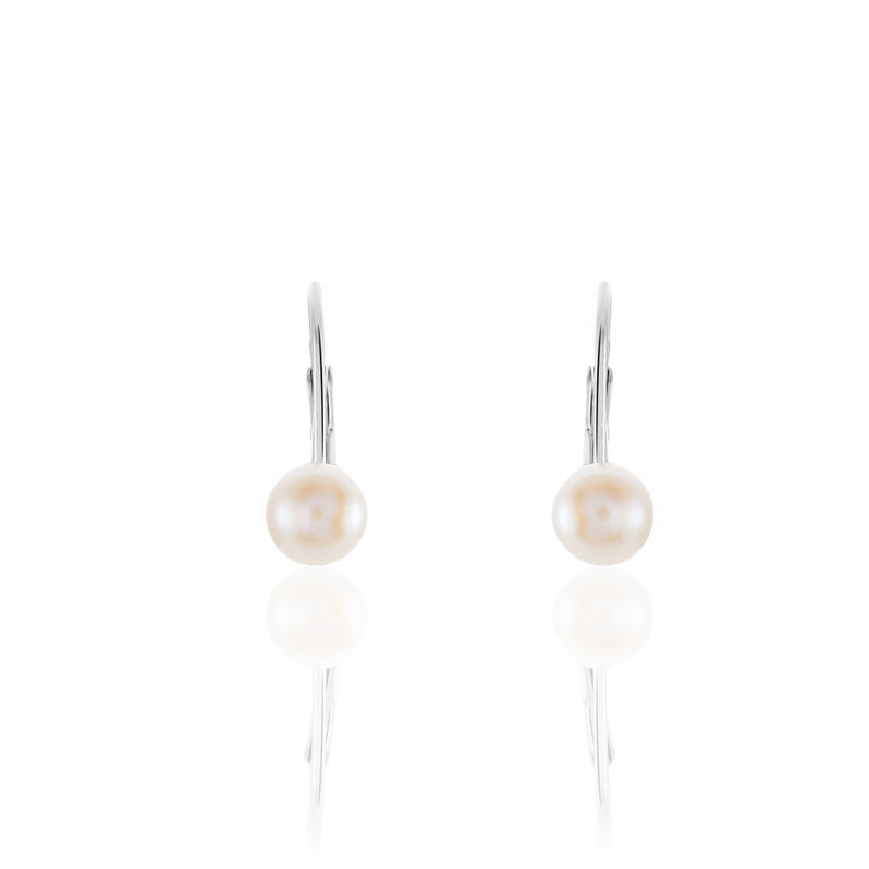 Damen Perlenohrringe Silber 925 Zuchtperlen - Ohrhänger Damen | OROVIVO