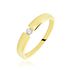 Valencia Damen Ring Gold 375 (9 Karat) Diamant Wei&szlig; 0,08 ct Kreis B 3,65 mm