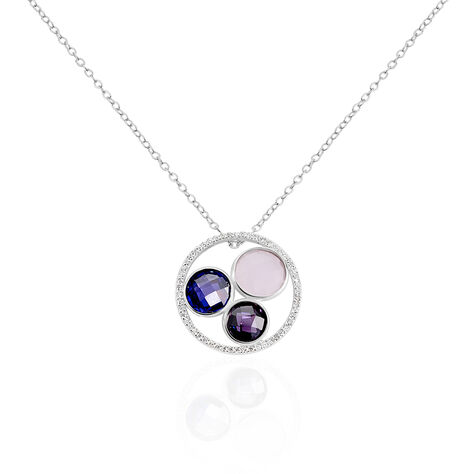 Damen Halskette Silber 925 Glassteine - Halsketten Damen | OROVIVO