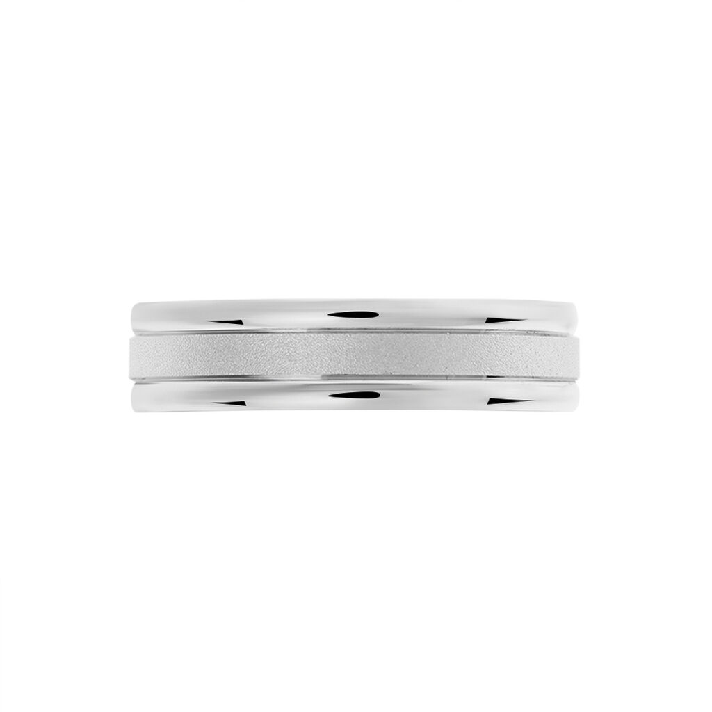 Partnerring Silber 925 gerillt Sandy - Eheringe ohne Stein Unisex | OROVIVO