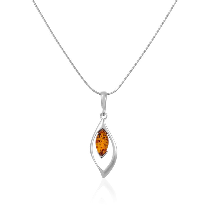 Collier Blandina Argent Blanc Ambre - Spannringe Damen | OROVIVO
