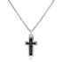 VOLCAN 2 Herren Collier Edelstahl Religi&ouml;ses Kreuz
