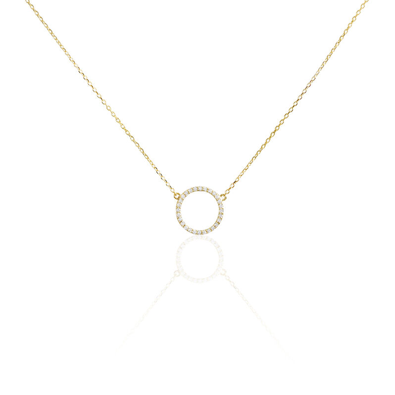 Collier Stip Or Jaune Et Oxyde - Spannringe Damen | OROVIVO