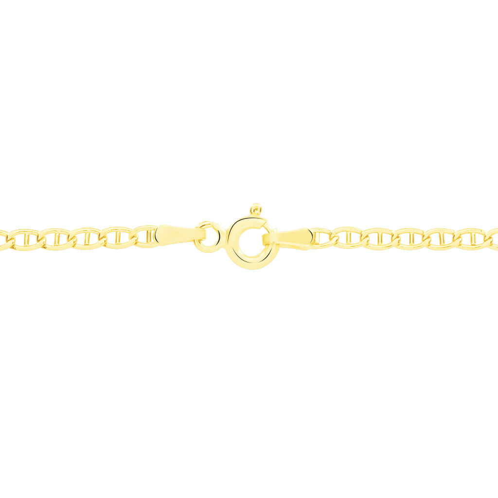 Damen Stegpanzerkette Gold 375  - Halsketten Damen | OROVIVO